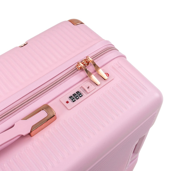 English Elm 4-piece Abs Hard Shell Luggage Set with Spinner Wheels and Built-in Combination Lock T3292P473695