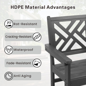 English Elm 7 Piece Hdpe Outdoor Dining Set For 6 - Stylish Table With Umbrella Hole, Perfect For Any Patio! W2681S00001