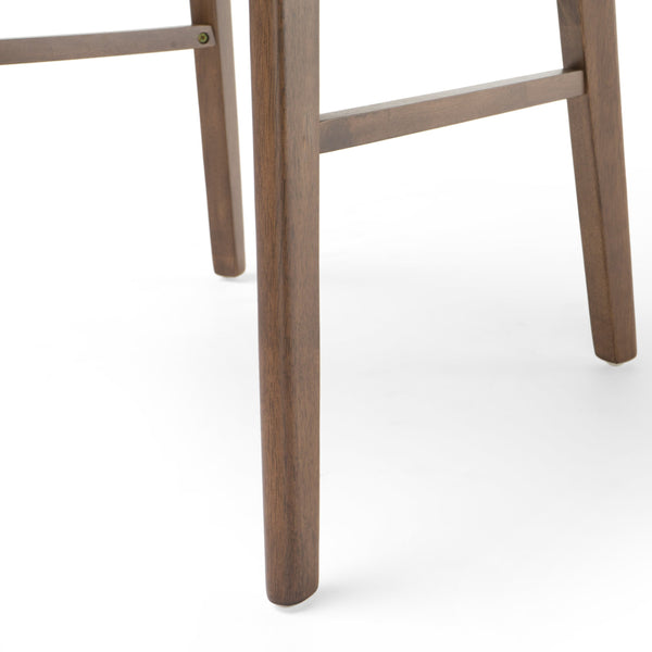 English Elm Christopher Knight Home® - DINING Chair with Cushioned Fabric Seat and Polished Wood Frame — Elegant Modern Comfort for Home Light beige 58925.00WNT