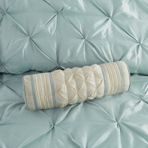 English Elm 7 Piece Tufted Comforter Set In Seafoam For Cal King – Modern Design, Soft Texture, Easy Care! B03597128