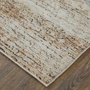 Feizy Rugs Sonora Abstract Watercolor Rug – Durable, Stain-resistant, And Stylish For Modern Homes And Families Tan,Blue,Gray Polypropylene,Polyester,Viscose Snr39nwfivyblug01