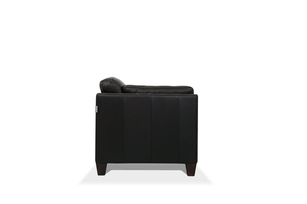 English Elm Matias Top Grain Leather Sofa with Walnut Legs and Structured Foam Seat Cushions B2726P498541