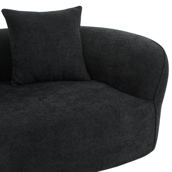 English Elm 126"curved Sectional Sofa Oversized 5 Seat Foam Cushion Living Room Conversation Piece N771P247830H_N771P247831H