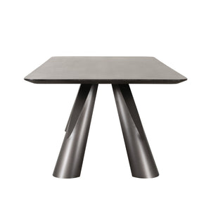 Pasargad Home Novara Round Dining Table - Modern Elegance For Sophisticated Dining Spaces D. Brown Mdf Plz-386dt