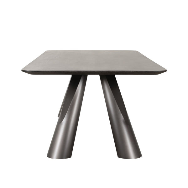 Pasargad Home Novara Round Dining Table - Modern Elegance For Sophisticated Dining Spaces D. Brown Mdf Plz-386dt