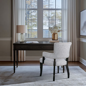 JLA Home Madison Park - Arm Arm Dining Chair with Tailored Upholstery, Nailhead Trim, Padded Arms & Hardwood Frame, 24"W x 36"H MP100-0043