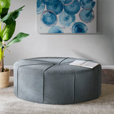 Madison Park Ferris Traditional Oval Ottoman MP101-0199 Blue