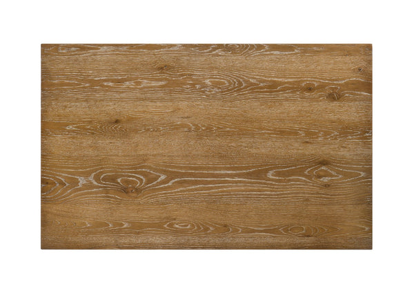 English Elm Kayee Weathered Oak 5PC Dining Set with Padded Cushions, Oak Veneer Table, Durable Composite Wood Finish B2726P276739