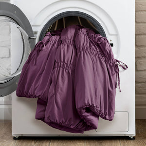 English Elm 3PCS Queen Comforter Set – Ultra-Soft Washed Microfiber Comforter with Plush Poly Fill, Cozy Luxury Bedding Purple 16.73 L x 12.99 W x 7.87 H B035P341086