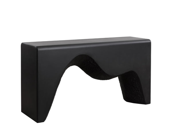 Sunpan MONTANUS Console Table - Modern Minimalist Concrete Design for Entryway & Living Spaces, 62" W 112213