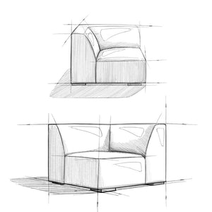 English Elm Rex Corner Sofa Module - Sienna Kind Leather, Modular Design, Premium Comfort & Timeless Style B136P199261-GIGA