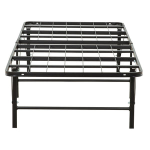 English Elm Metal Mattress Foundation Bed Frame Cal King Platform with Sturdy Steel Construction, Under-Bed Storage, Easy Assembly Black 41 L x 39 W x 3 H B2741P284202