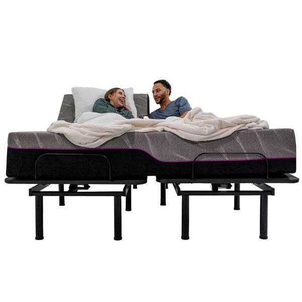 English Elm Renew Split King Adjustable Base Bundle with Cooling Gel Memory Foam Mattress B210S00002