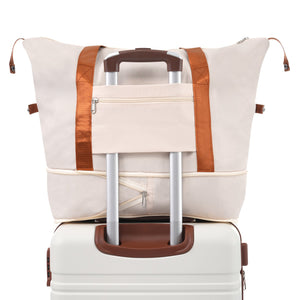 English Elm Hardshell Abs Suitcase Set with Tsa Lock Spinner Wheels Expandable 28 Inch Travel White N732P193485K