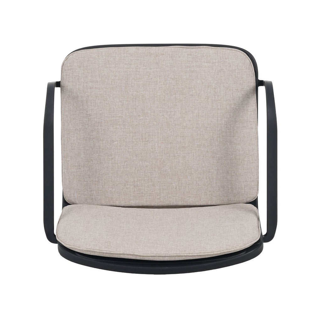 English Elm Christopher Knight Home® - Luna Outdoor Pp Club Chair Set Of 2 - Stylish Black Frame With Beige Cushions For Cozy Patios N775P272730B