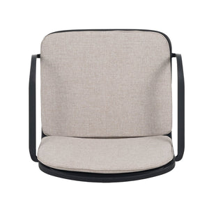 English Elm Christopher Knight Home® - Luna Outdoor Pp Club Chair Set Of 2 - Stylish Black Frame With Beige Cushions For Cozy Patios N775P272730B