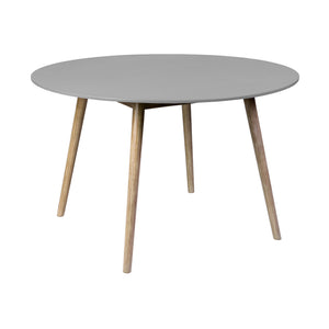 English Elm Kylie Outdoor Round Dining Table Eucalyptus Wood Stone Top Seats Six Patio B2736P464845