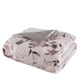 Madison Park Neko Shabby Chic 3 Piece Floral Printed Comforter Set MP10-8317 Lilac