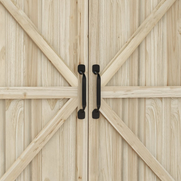 English Elm Outsunny Outdoor Potting Bench - Stylish Wooden Garden Work Table With Storage & Galvanized Top W2225P174489-GIGA