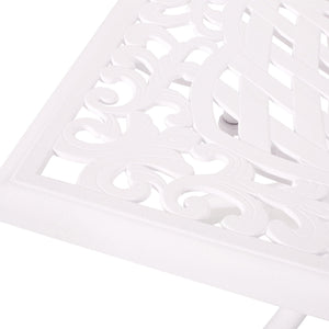 English Elm Monterey Cast Aluminum 7 Piece Outdoor Dining Set with Ornate Lattice Floral Detail N776P381164W-6_57704.00WHI