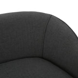 Christopher Knight Home® - Noble House - Justine Dark Grey Fabric Loveseat