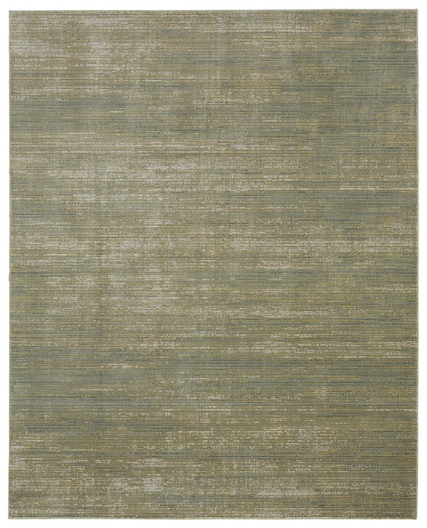 Feizy Rugs Deja Modern Low-pile Rug - Turkish Crafted With Polyester For Stylish Comfort In Any Room Decor Green,Tan Polypropylene,Polyester Dja39pjfgrn000g01