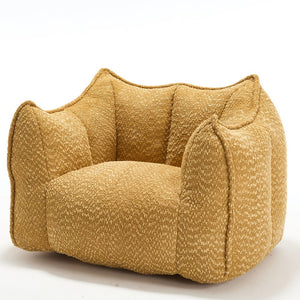English Elm Sofa plush beanbag chair with superfiber cover and resilient foam filling for ultimate home comfort and relaxation Yellow W1996P252269