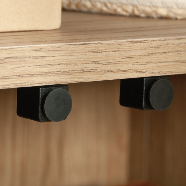 English Elm Storage Cabinet - Versatile Brown Wood Unit For Kitchen, Laundry & Living Areas With Adjustable Shelves B356P367807-GIGA