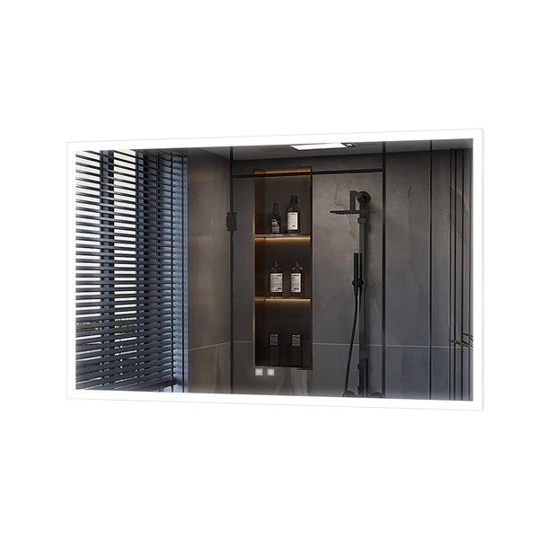 English Elm Aurorium Frameless Led Vanity Mirror with Defogger for Spa Inspired Bathrooms B2731P478349