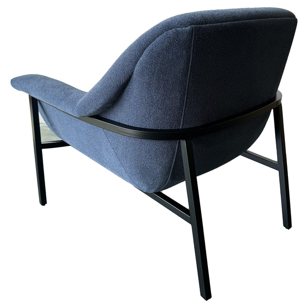 JLA Home Chapel Hill - Accent Chapel Hill Sabrina modern accent chair with plush foam, slim black steel legs, ready-assembled seating Navy Blue CH100-0048