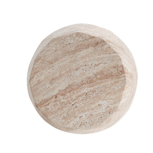 English Elm Christopher Knight Home® - Outdoor/Indoor Lightweight Concrete Side Table - Elegant Travertine Finish For Versatile Spaces N773P253798Z