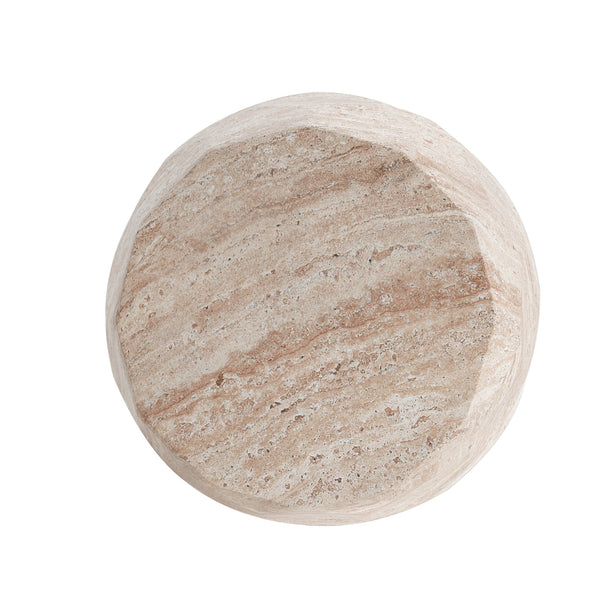 English Elm Christopher Knight Home® - Outdoor/Indoor Lightweight Concrete Side Table - Elegant Travertine Finish For Versatile Spaces N773P253798Z