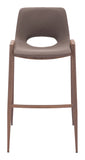 Desi Barstool - Set of 2 Brown & Walnut 109734 Zuo Modern