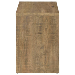 English Elm 1pc Modern Nightstand with Wood-Grain Finish, Two Spacious Drawers, Dual USB-A/C Charging & LED Motion Light Mango color,Oak 27.5 L x 21.75 W x 7.25 H B011P337720