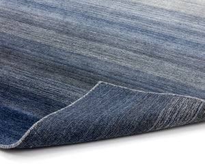 Sunpan LAGOS Hand-Loomed Wool-Blend Rug - Unique Ombre Blue & Grey Design, 9' x 12' for Any Room Decor 106254