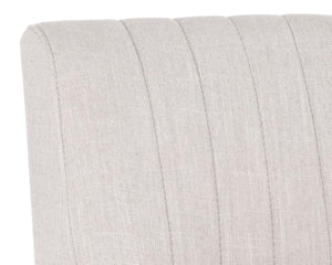 Sunpan HALDEN Counter Stool - Stylish Beige Linen Upholstery with Rustic Bronze Frame for Modern Spaces 103195