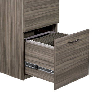 OSP Home Furnishings Napa File Cabinet Pedestal with Two Deep Drawers for Home or Office Document Storage NAP-74-URB