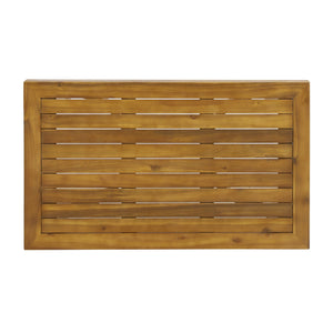 English Elm Christopher Knight Home® - Outdoor Acacia Wood Loveseat & Coffee Table Set with Teak Top, Beige Cushions, Durable Patio Duo 70457.00BGE