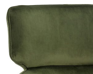 Sunpan Maximus Lounge Chair - Modern Masculine Design with Sculpted Wood Frame for Stylish Comfort and Elegance Moss Green