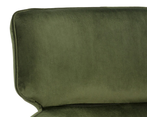 Sunpan Maximus Lounge Chair - Modern Masculine Design with Sculpted Wood Frame for Stylish Comfort and Elegance Moss Green