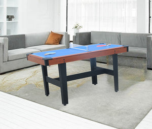 English Elm 48″ 48" Three-in-one Combo Game Table Billiards Hockey Tennis for Any Room W1936P448953