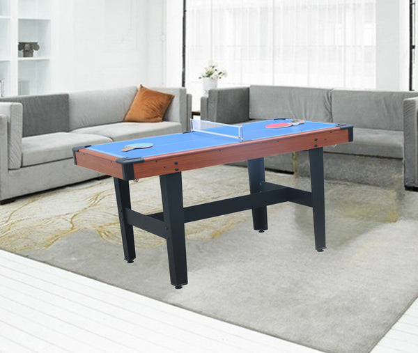 English Elm 48″ 48" Three-in-one Combo Game Table Billiards Hockey Tennis for Any Room W1936P448953