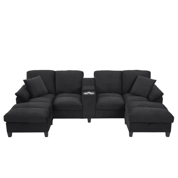 English Elm Swivel Barrel Accent Chair Chenille Tufted Round Club Seat for Living Room Lounge Black N719S002180B