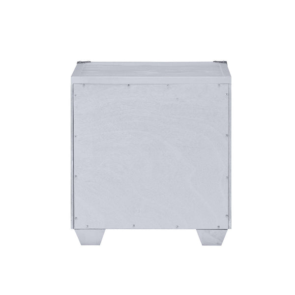 English Elm 1 Modern Kids Nightstand with Drawer and Open Shelf for Contemporary Bedrooms and Smart Storage Solutions Gray B016P256488