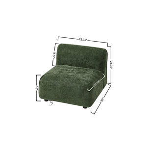 English Elm Modern Curved Accent Chair Plush Cloud Cushioning Sculptural Form for Any Room N767P399473G
