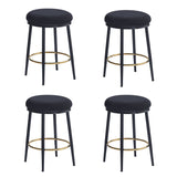 Christopher Knight Home® - Noble House - - 24.75'' Modern Counter Stools Set Of 4,Black Counter Stools With Iron Frame,Sponge Cushion,Footrest,Suitable For Kitchen/Bedroom/Dining Room.