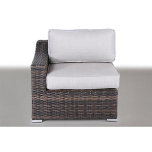 English Elm Fully Assembled 7-Piece Rattan Outdoor Sectional Set With Cushions - Stylish, Durable & Modular Design B120S00184