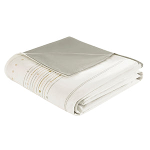 English Elm Full/Queen Nea Cotton Printed Duvet Cover Set with Trims, Tassels & Anti-Microbial Finish for Chic Bedrooms B03596468