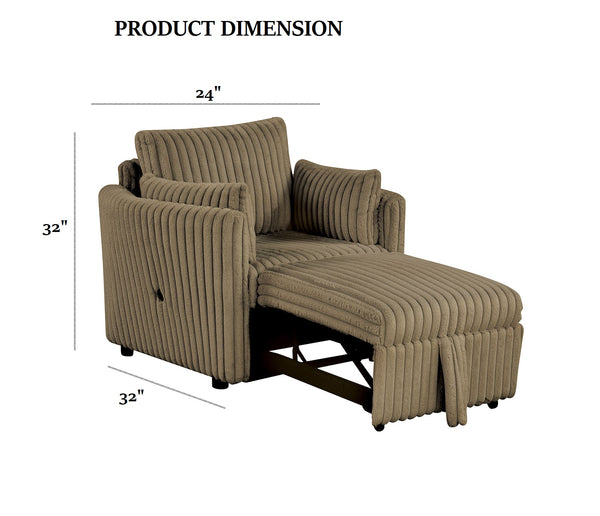 English Elm Contemporary Mezzanotte Italian Leather Armchair with Track Arms, Welted Box Cushions & Metal Legs Brown 21 L x 11 W x 23 H B2741S00668