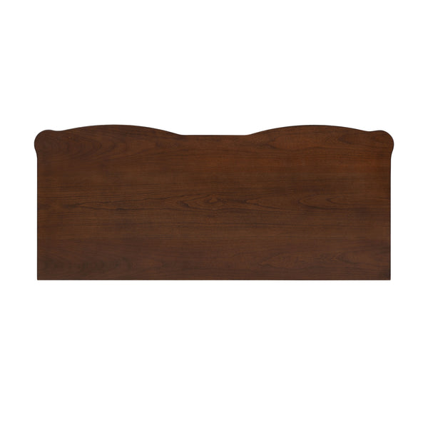 English Elm 1pc Transitional Dark Cherry Rubberwood Chest Dovetail Drawers Gold Knobs Bedroom B2741P446686
